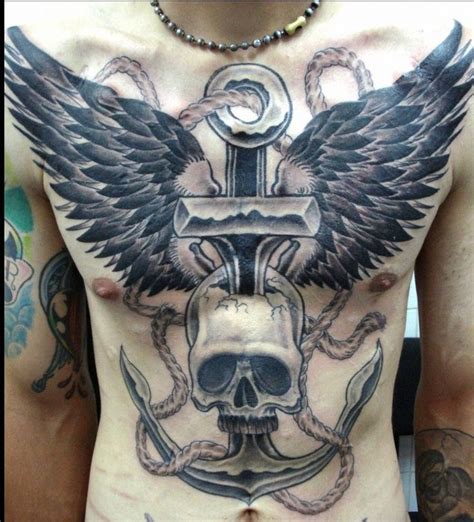Bird Wings Tattoo On Chest Tattoomagz › Tattoo Designs Ink Works