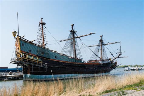 Replica Of Dutch Tall Ship The Batavia In Netherlands Editorial Stock