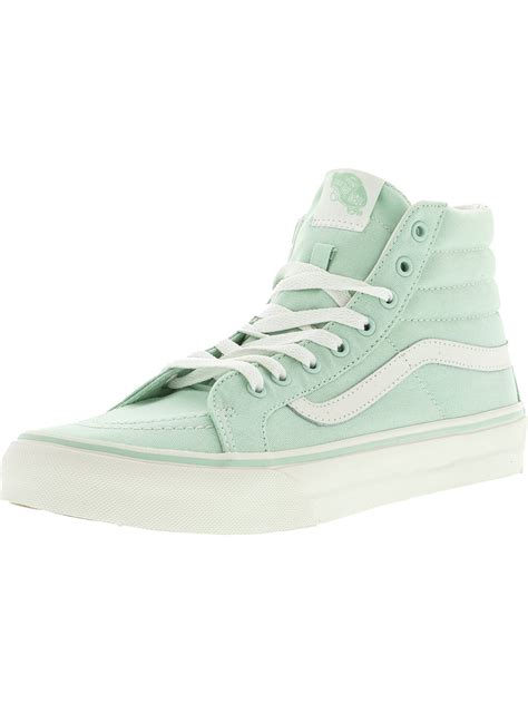 Vans Sk8 Hi Slim Gossamer Green Blanc De Ankle High Canvas