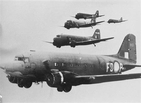 Raaf No 34 Squadron C 47 Dakotas Circa 1944 Wwii Aircraft Military