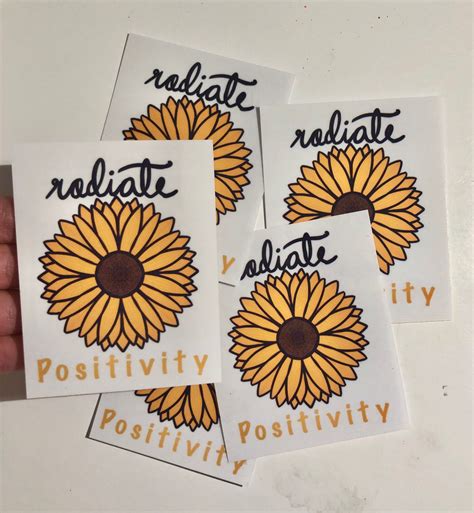 Radiate Positivity Sticker Etsy