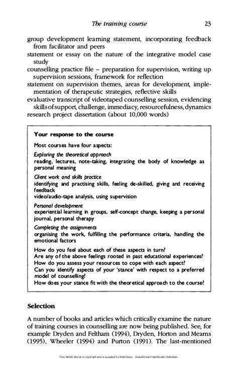 Here your job is to write feedback about a book, movie, or seminar you attended—in a manner that. Self reflective essay counselling or counseling