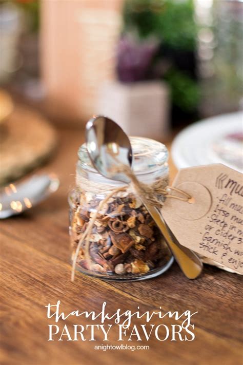 DIY Thanksgiving Party Favors - A Night Owl Blog