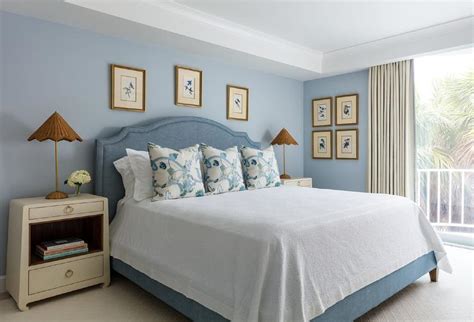 Cream And Blue Bedroom Transitional Bedroom