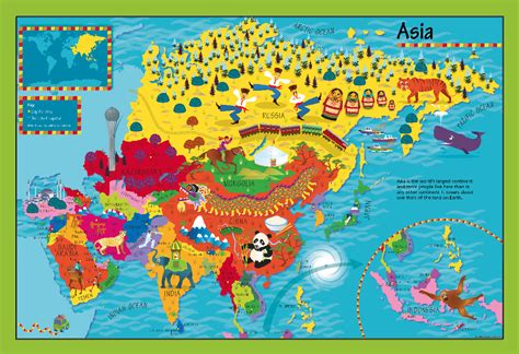 Childrens Asia Picture Map Cosmographics Ltd