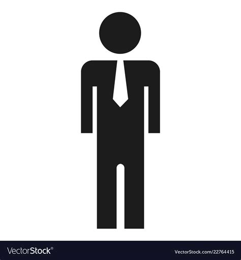 Businessman Icon Simple Style Royalty Free Vector Image