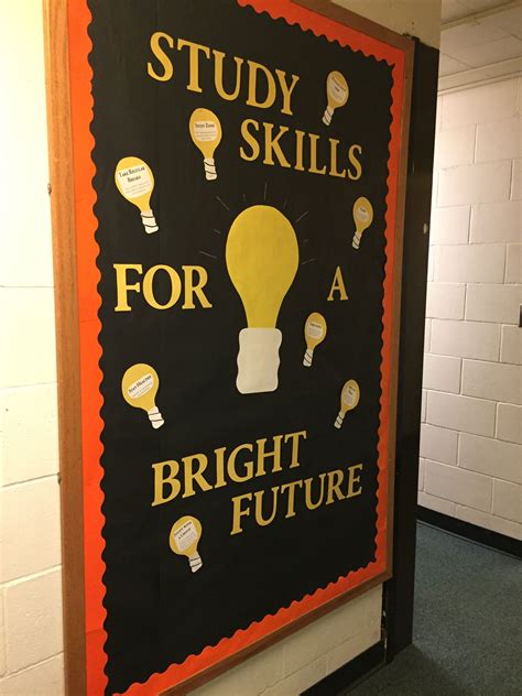Ra Bulletin Board Study Skills Study Skills For A Bright Future