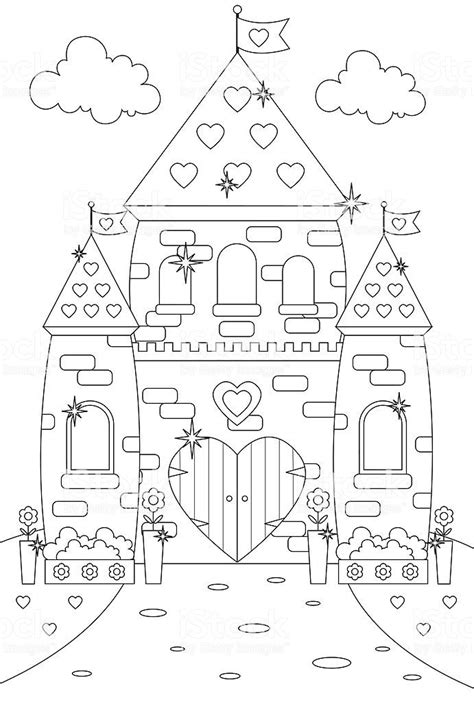 Use some crayons to colour it in and make it look even more magnificent! Fairytale enchanted sparkly castle fit for a queen or ...