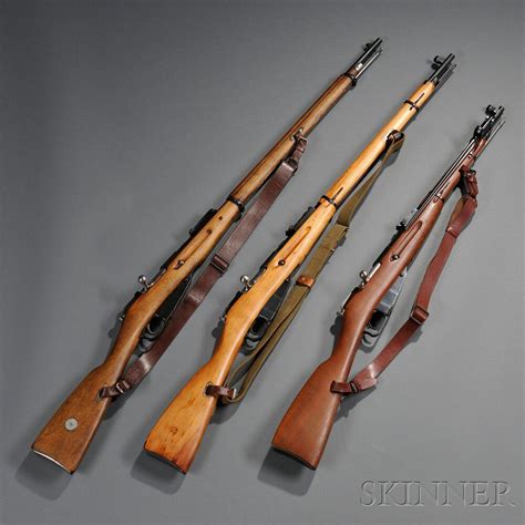Three Russian Bolt Action Rifles Sale Number 2760m Lot