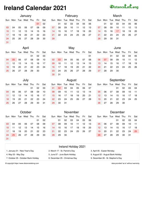 Calendar Horizintal Week Underline Sunday To Saturday National Holiday