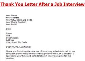 Get actionable examples and tips! Sample thank you letter | Resume-Now