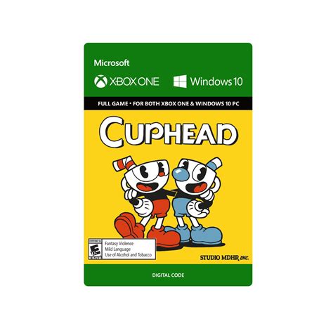 Microsoft Cuphead Xbox One And Windows 10 Digital Code