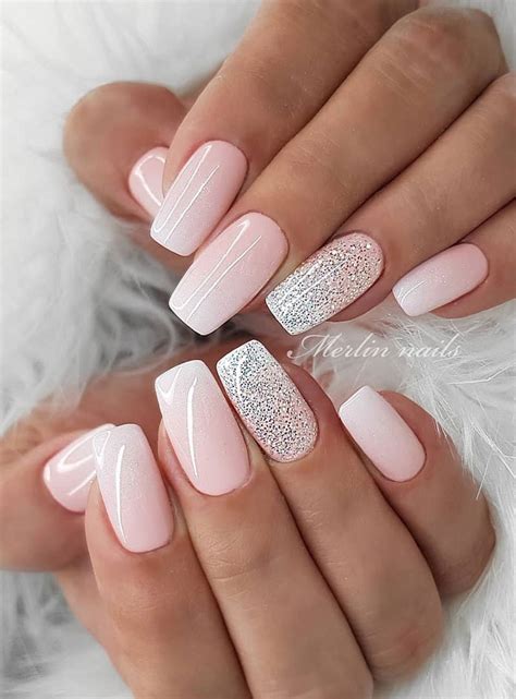 Stunning Wedding Nail Art Designs Subtle Ombre And Shimmer Nails