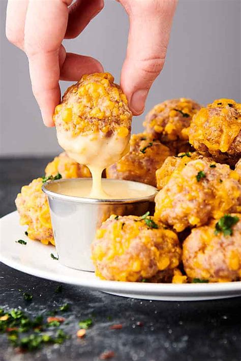 Sausage Balls Recipe With Bisquick Cheddar Cheese Minute Prep