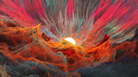 Abstract Sunset Wallpaper