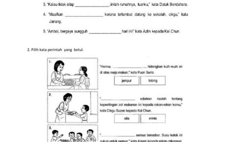 Lembaran Kerja Latihan Bahasa Melayu Tahun 3 Bina Ayat Latihan Bahasa Melayu Tahun 3 Penulisan