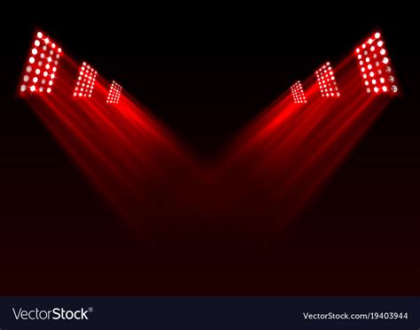 Red Stage Lights Background Royalty Free Vector Image