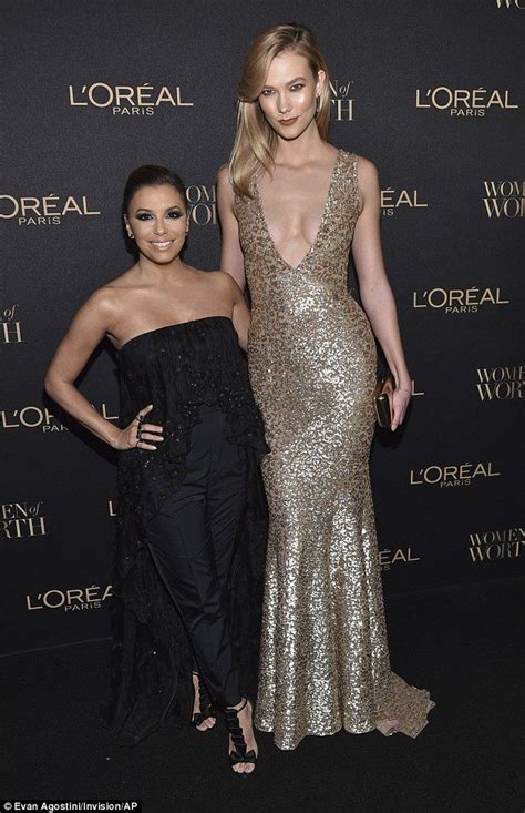 Eva Longoria Is Dwarfed By Towering Karlie Kloss Tall Women Fashion