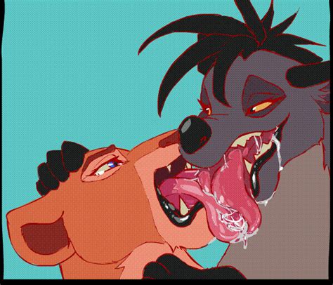 Rule 34 Animated Female Hyena Interspecies Kissing Lion Nala Shenzi