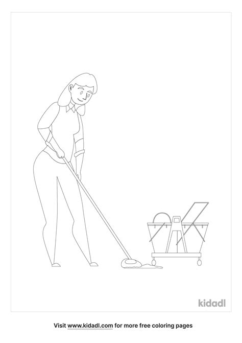 Free House Cleaning Coloring Page Coloring Page Printables Kidadl