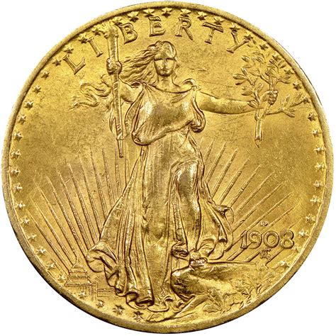 And the beautiful gardens feature casts of his famous sculptures, including standing lincoln, the robert gould shaw memorial, and the adams memorial in rock creek cemetery in washington, dc. 1908 D No Motto $20 MS Saint-gaudens $20 | NGC