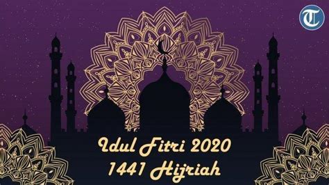 Selamat hari raya aidilfitri greeting card banner vector image. Kumpulan Quotes Selamat Hari Raya Idul Fitri 1441 H/2020 M ...