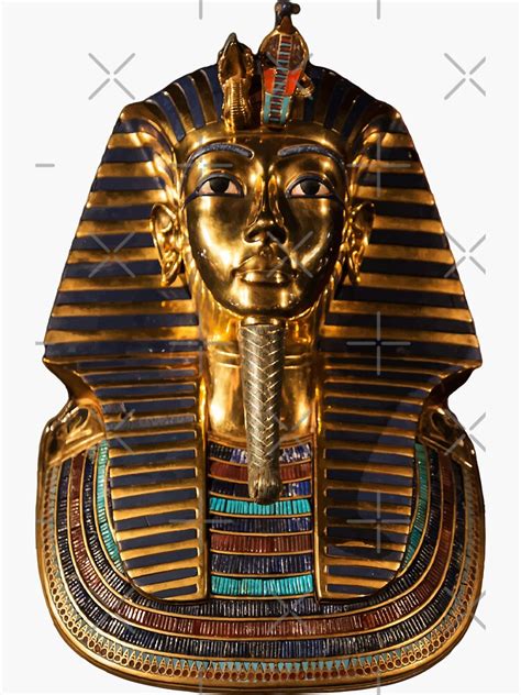 Tutankhamun The Egyptian King Sticker By Baronip Redbubble