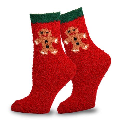 Teehee Christmas Holiday Cozy Fuzzy Crew Socks 3 Pack For Kids