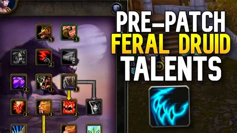 Feral Druid Talents For Wotlk Pre Patch Youtube