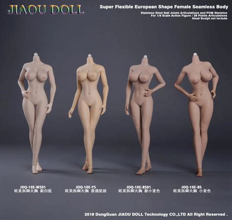 New Product Jiaou Doll European Shape Female Nude Body Action