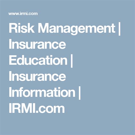 Risk Management | Insurance Education | Insurance ...