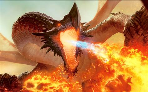 Dragon Fire Fantasy Art Magic The Gathering Wallpapers Hd Desktop