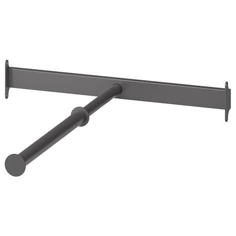 The ikea fintorp rail hanging system puts your walls to work, giving functionality to vertical space in your home. KOMPLEMENT Pull-out clothes rail - dark gray 19 5/8x13 3/4 ...