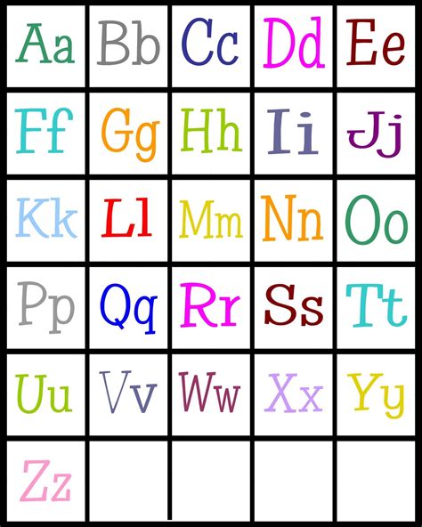 Printable Abc Alphabet