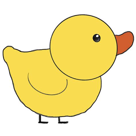 How To Draw A Duck For Kindergarten Easy Drawing Tutorial For Kids