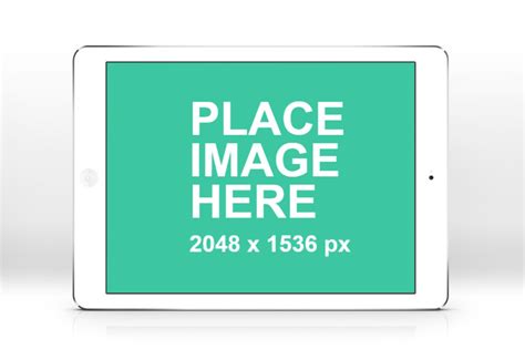 A free sample mockup for presenting shopping or groceries list. Free mockup: Simple iPad Air white landscape