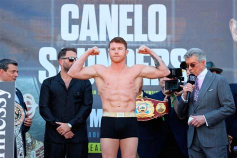 Así Fue La Ceremonia De Pesaje De Canelo Álvarez Ante Saunders