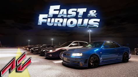 Fast And Furious Meeting All Cars Assetto Corsa Youtube