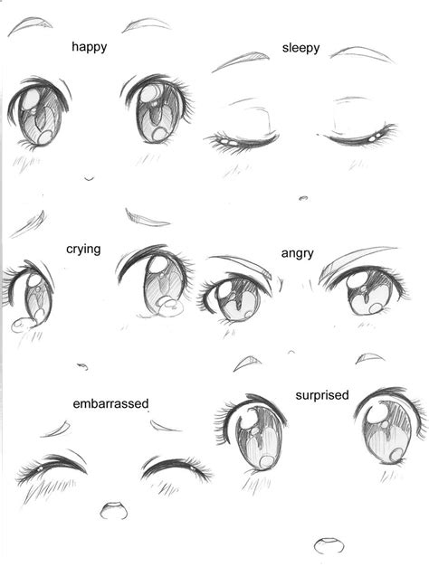 Manga Eyes Expressions By Capochi On Deviantart
