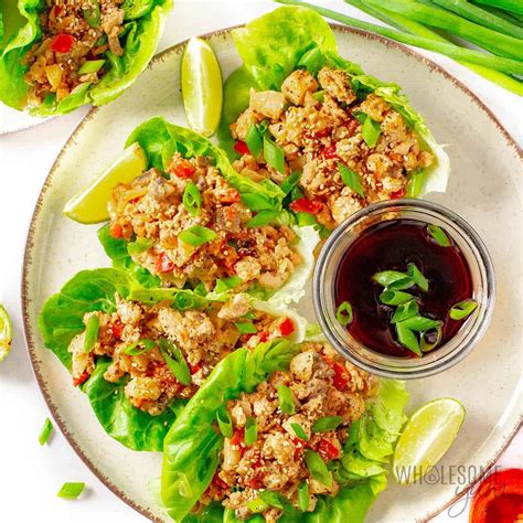 Asian Inspired Chicken Lettuce Wraps With Tangy Peanut Sauce Short Feeds