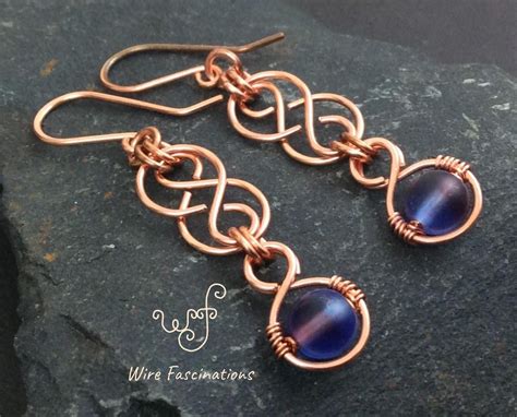 These Handmade Copper Earrings Are A Celtic Inspired Knot Design Formed