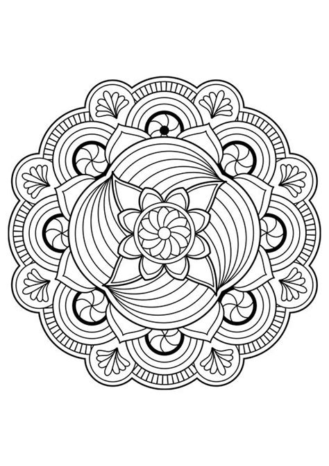 Coloring Page Mandala Flower Free Printable Coloring Pages Img