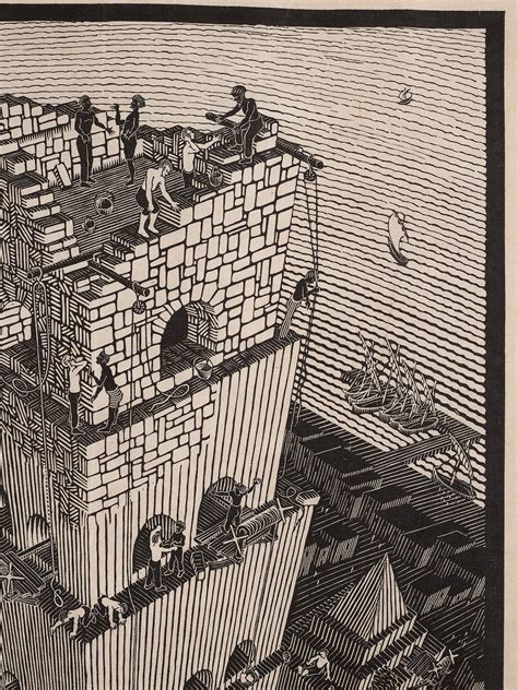 Maurits Cornelis Escher Babels Torn Turm Von Babel Bukowskis