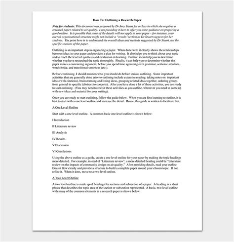 You can organize your discussion around key themes, hypotheses or research questions, following compare your paper with over 60 billion web pages and 30 million publications. Research Paper Template | 13+ Free Formats & Outlines