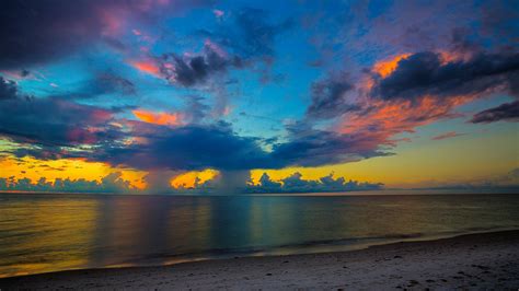 Florida Beach Sunset Hd Nature 4k Wallpapers Images