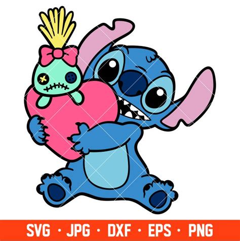 Stitch Scrump Svg Love Svg Valentines Day Svg Disney Svg Cricut