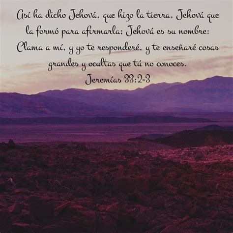 A Purple Sky With Mountains In The Background And A Bible Verse Written