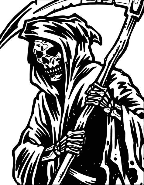 Reaper Coloring Pages At Free Printable Colorings