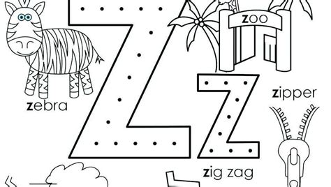 Letter Z Coloring Pages Preschool - thiva-hellas