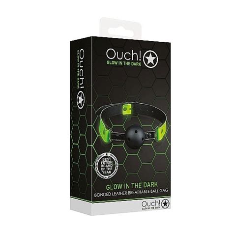 Ouch Glow In The Dark O Ring Gag Sinsations Adult Boutique